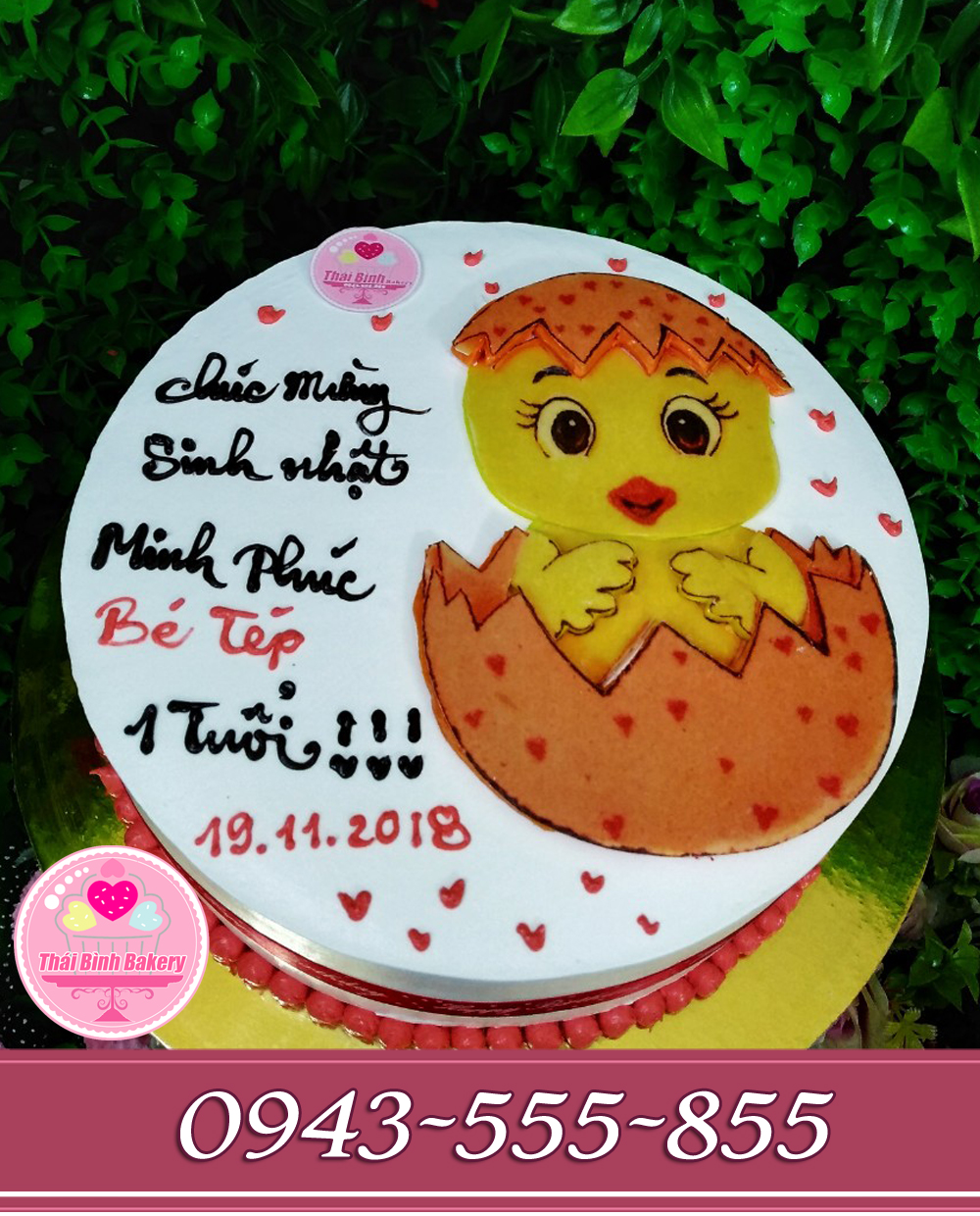 bánh bé gà mới nở, bánh cưới - Bánh sinh nhật tại Thái Bình, nhận đặt các  loại bánh theo yêu cầu khách hàng