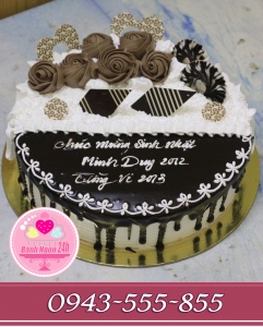 Bánh đổ sô cô la tặng người yêu