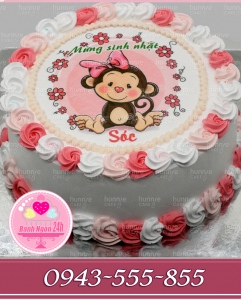 Bánh sinh nhật bé Sóc tuổi khỉ