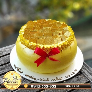 Bánh kem hũ vàng truyền thống mừng sinh nhật 6868