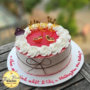 Bánh kem phủ bột vetandved tặng gia đình