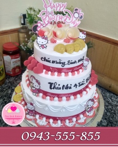 bánh kem 3 tầng chuột mickey tặng bé yêu