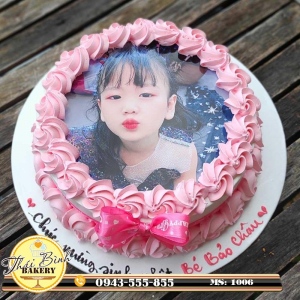 Bánh kem in ảnh con yêu đơn giản, ý nghĩa tặng con