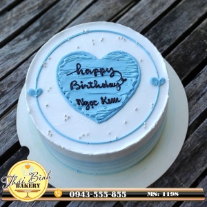 Bánh tim đơn giản tặng bạn Ngọc Kem