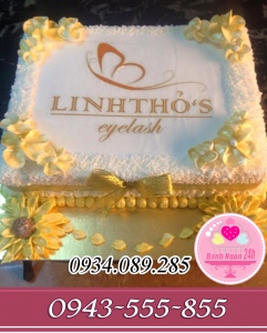 Bánh kem sự kiện tông vàng đẹp lấp lánh