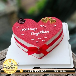 bánh tim redves kỉ niệm 100 ngày yêu nhau