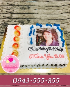 Bánh sinh nhật in ảnh tặng người yêu
