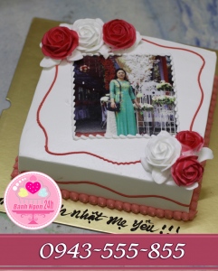 bánh vuông in ảnh tặng bạn thân