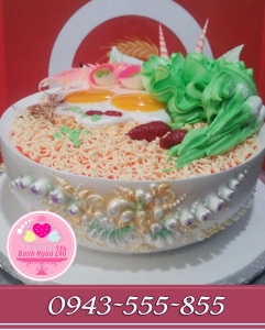 Bánh kem 3D tô mỳ độc lạ