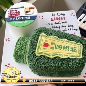 bánh kem dựng hình dầu gió xanh